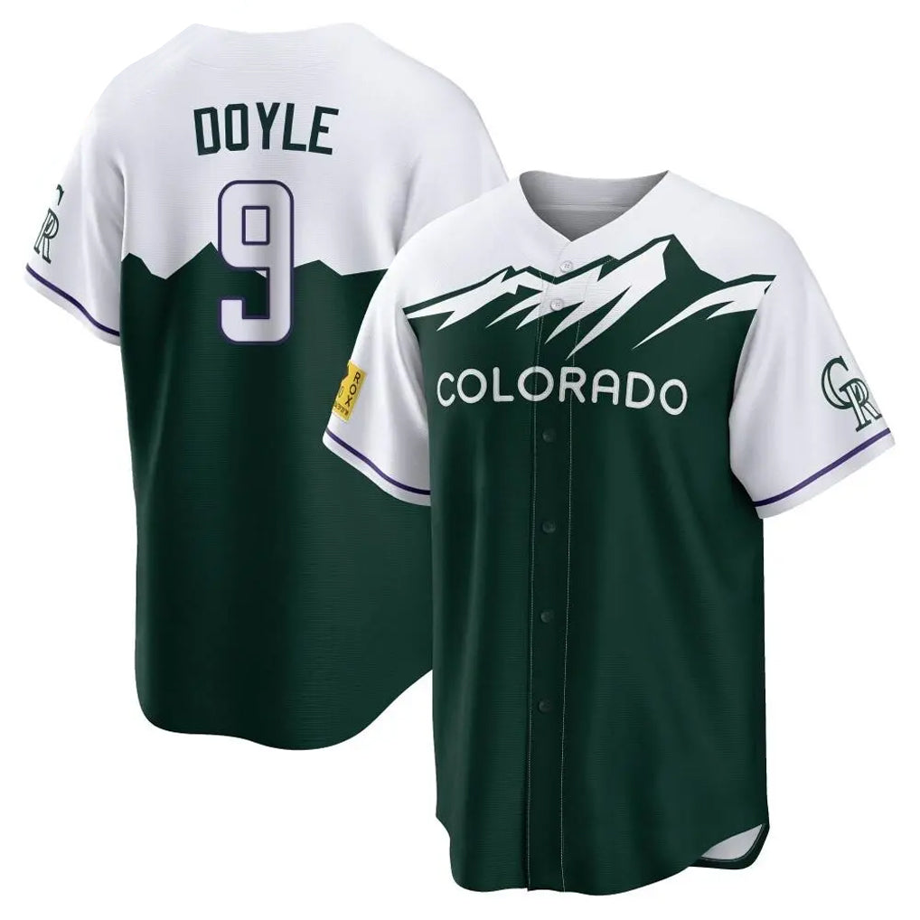 Boles C.Rockies #9 Brenton Doyle Player Green City Connect Home Game Stitched Jerseys