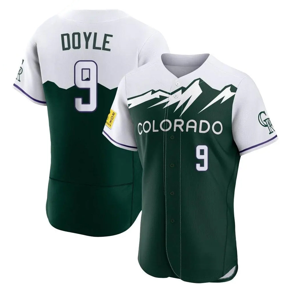 Boles C.Rockies #9 Brenton Doyle Player Green City Connect Limited Elite Home Stitched Jerseys