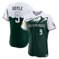 Boles C.Rockies #9 Brenton Doyle Player Green City Connect Limited Elite Home Stitched Jerseys