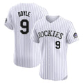Boles C.Rockies #9 Brenton Doyle Player White Limited Elite Home Stitched Jerseys
