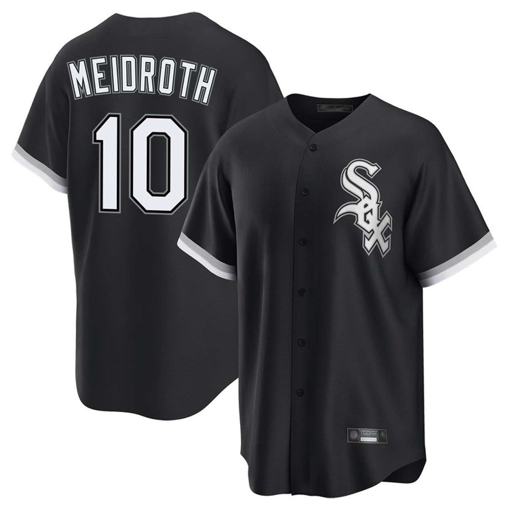 Boles C.White Sox #10 Chase Meidroth Player Black Home Game Stitched Jerseys