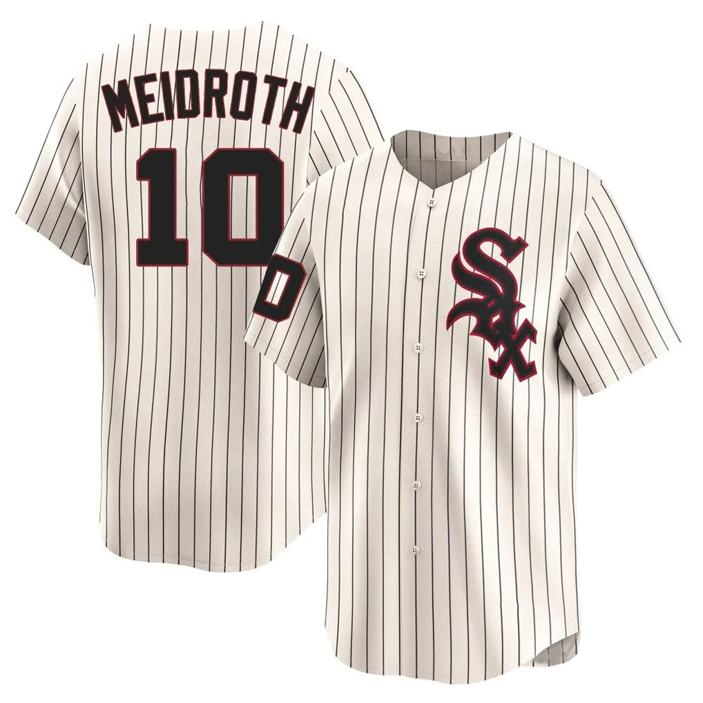 Boles C.White Sox #10 Chase Meidroth Player Cream Cooperstown Collection Limited Home Stitched Jerseys