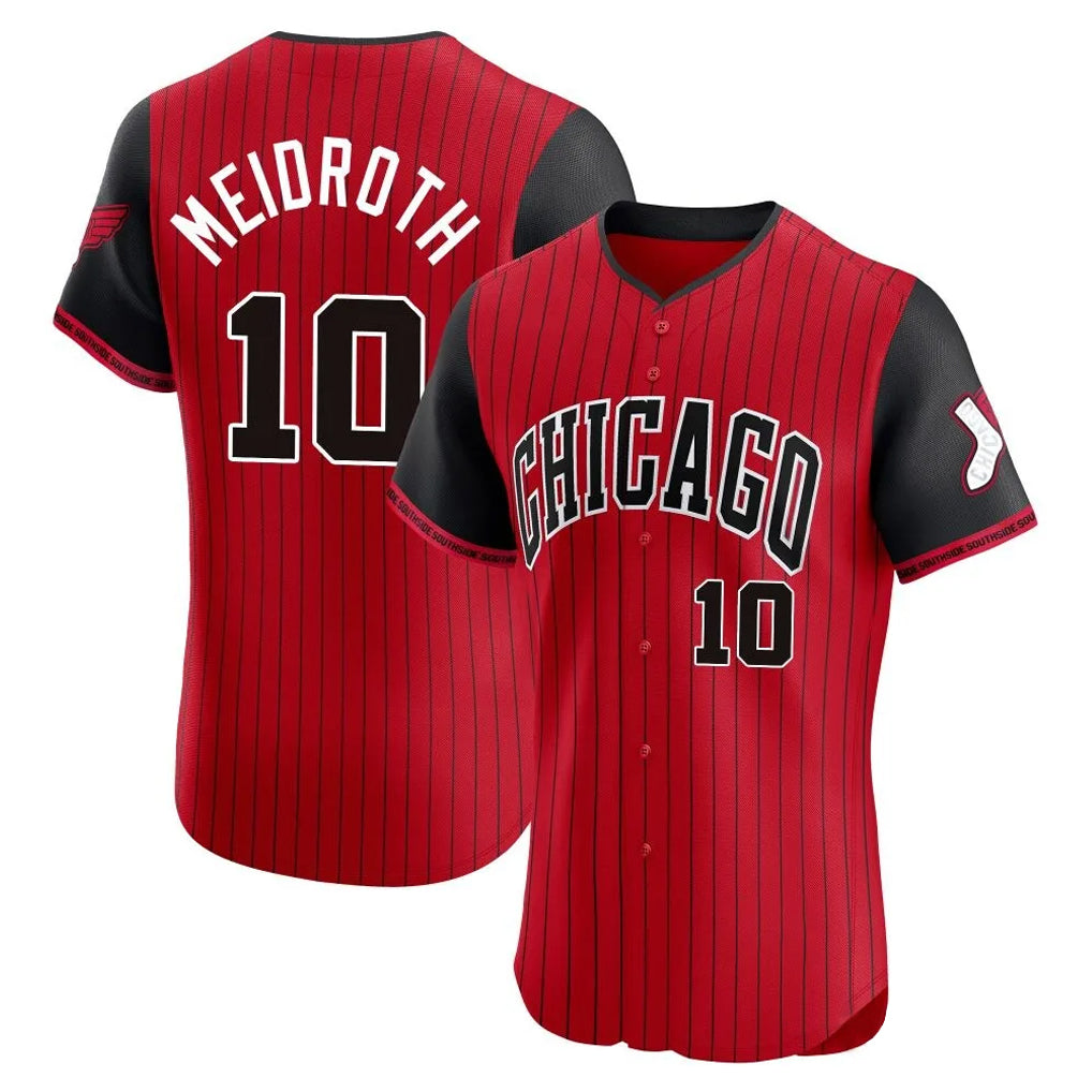 Boles C.White Sox #10 Chase Meidroth Player Red City Connect Limited Elite Home Stitched Jerseys
