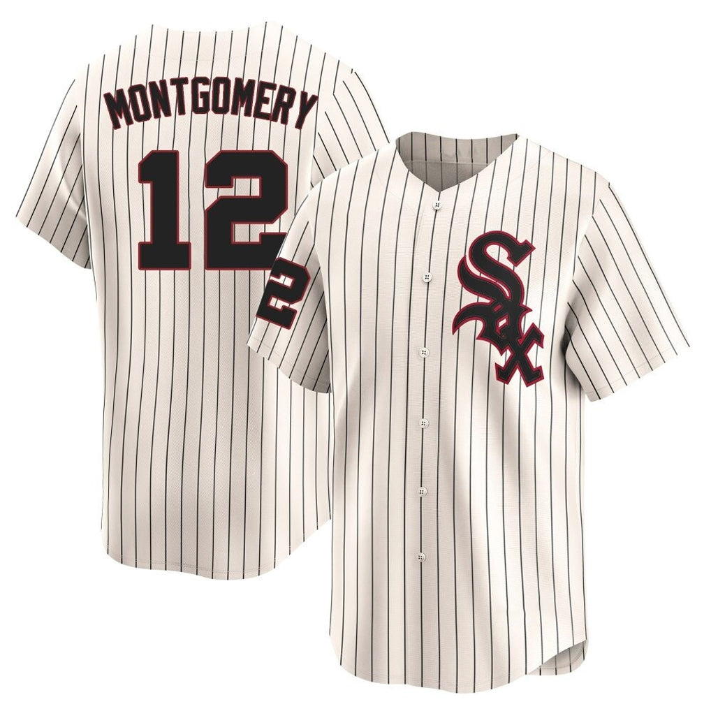 Boles C.White Sox #12 Colson Montgomery Player Cream Cooperstown Collection Limited Home Stitched Jerseys