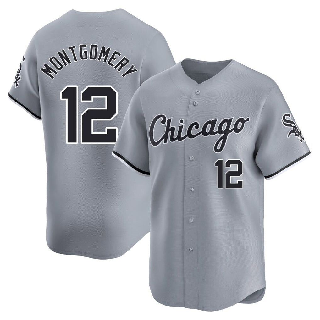 Boles C.White Sox #12 Colson Montgomery Player Gray Road Limited Home Stitched Jerseys