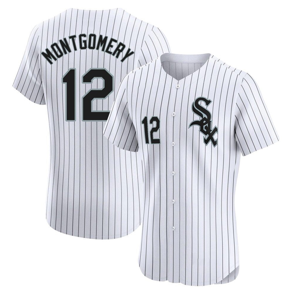 Boles C.White Sox #12 Colson Montgomery Player White Stripe Limited Elite Home Stitched Jerseys