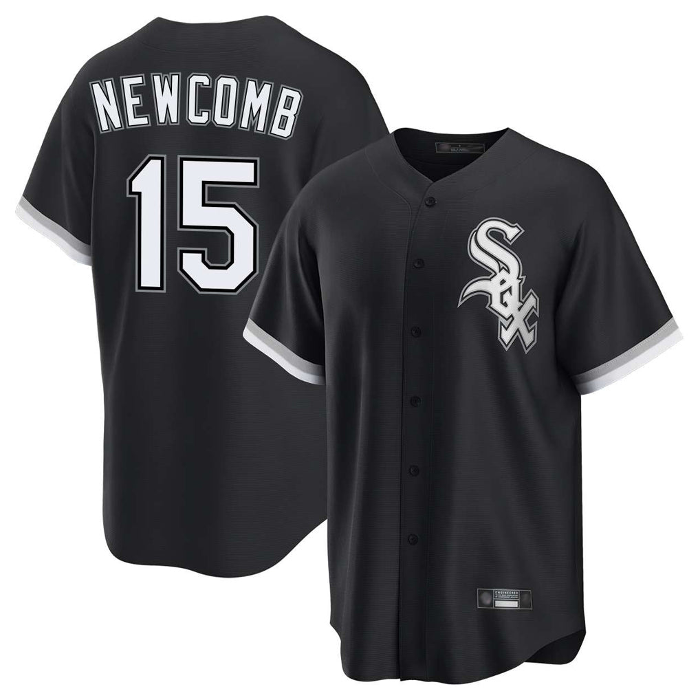 Boles C.White Sox #15 Sean Newcomb Player Black Home Game Stitched Jerseys