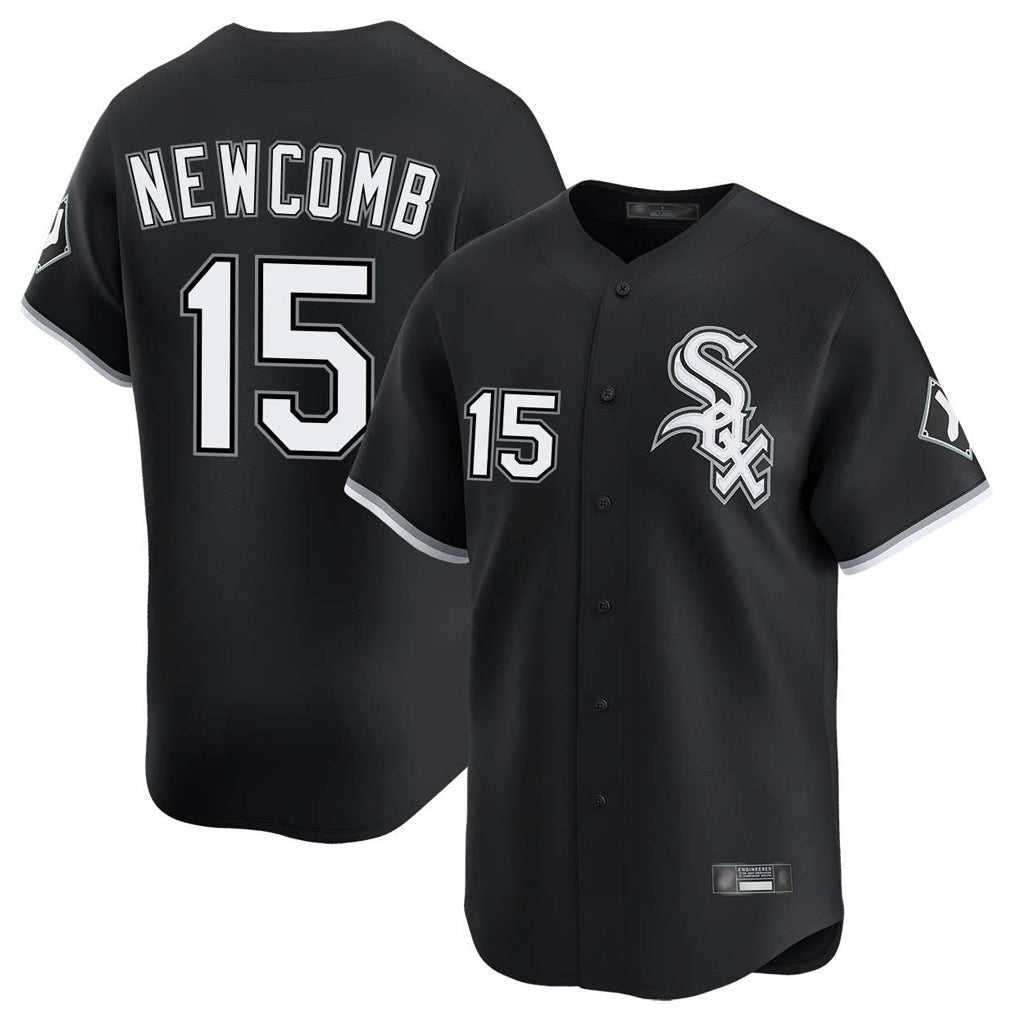 Boles C.White Sox #15 Sean Newcomb Player Black Limited Home Stitched Jerseys