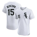 Boles C.White Sox #15 Sean Newcomb Player White Stripe Limited Elite Home Stitched Jerseys