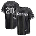 Boles C.White Sox #20 Miguel Vargas Player Black City Connect Home Game Stitched Jerseys
