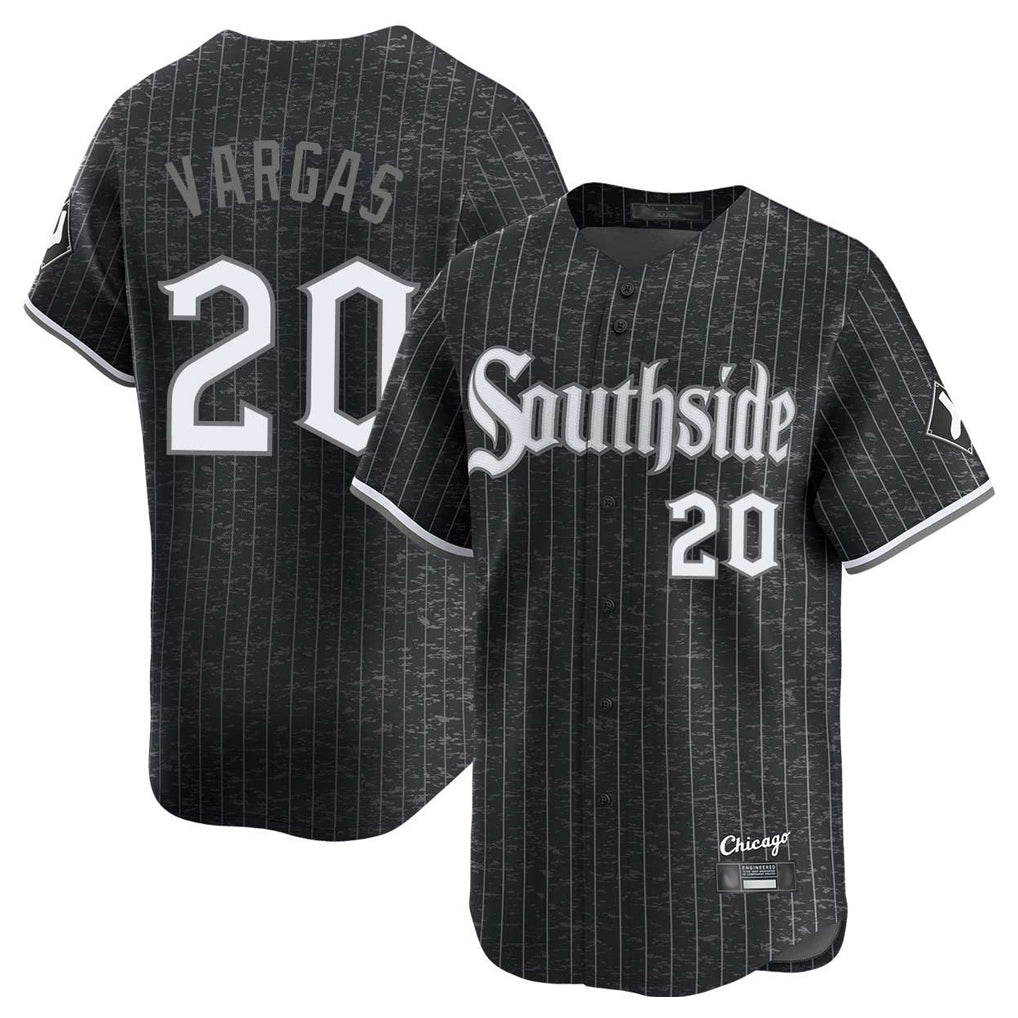 Boles C.White Sox #20 Miguel Vargas Player Black City Connect Limited Home Stitched Jerseys