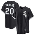 Boles C.White Sox #20 Miguel Vargas Player Black Home Game Stitched Jerseys