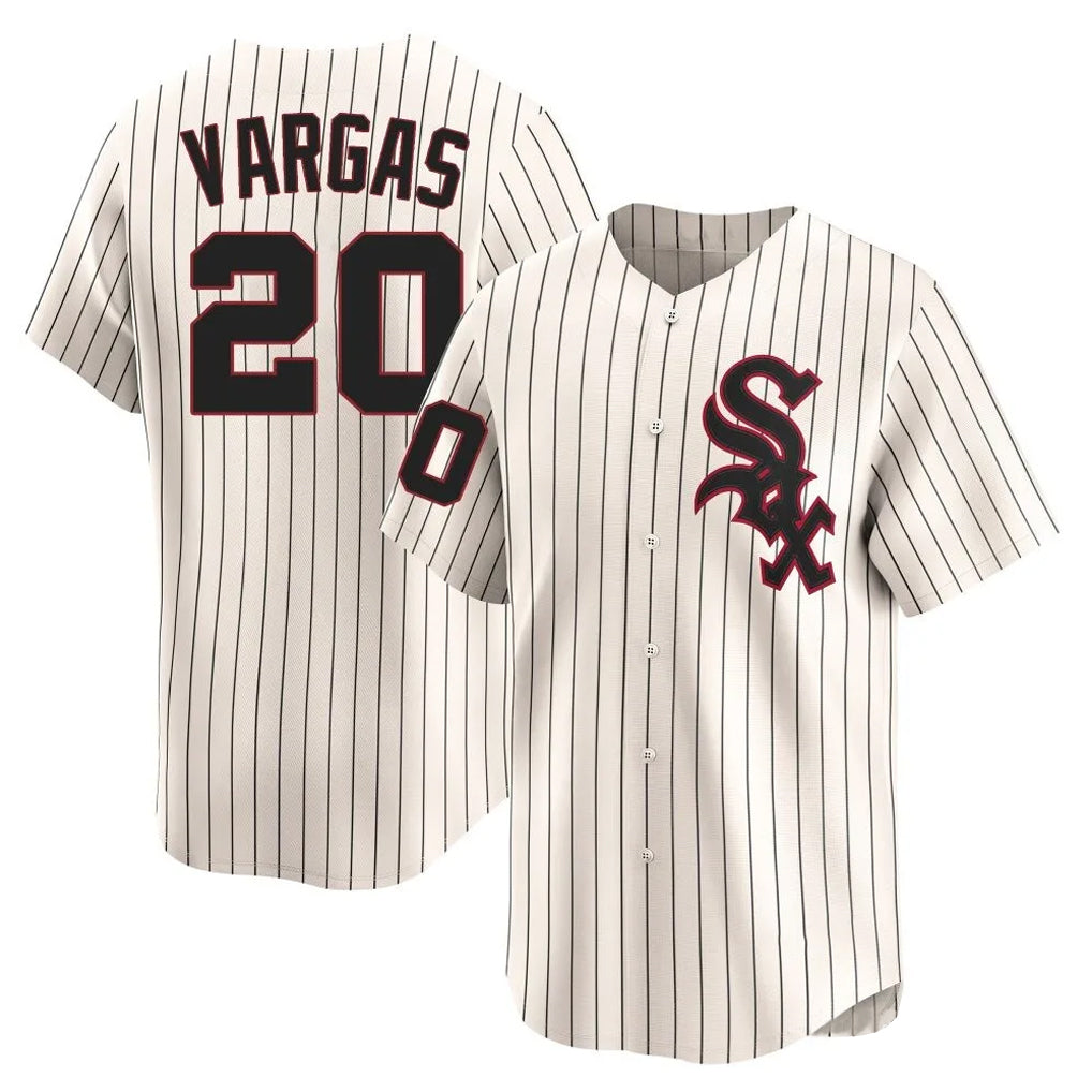 Boles C.White Sox #20 Miguel Vargas Player Cream Cooperstown Collection Limited Home Stitched Jerseys