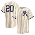 Boles C.White Sox #20 Miguel Vargas Player Cream Field of Dreams Home Game Stitched Jerseys