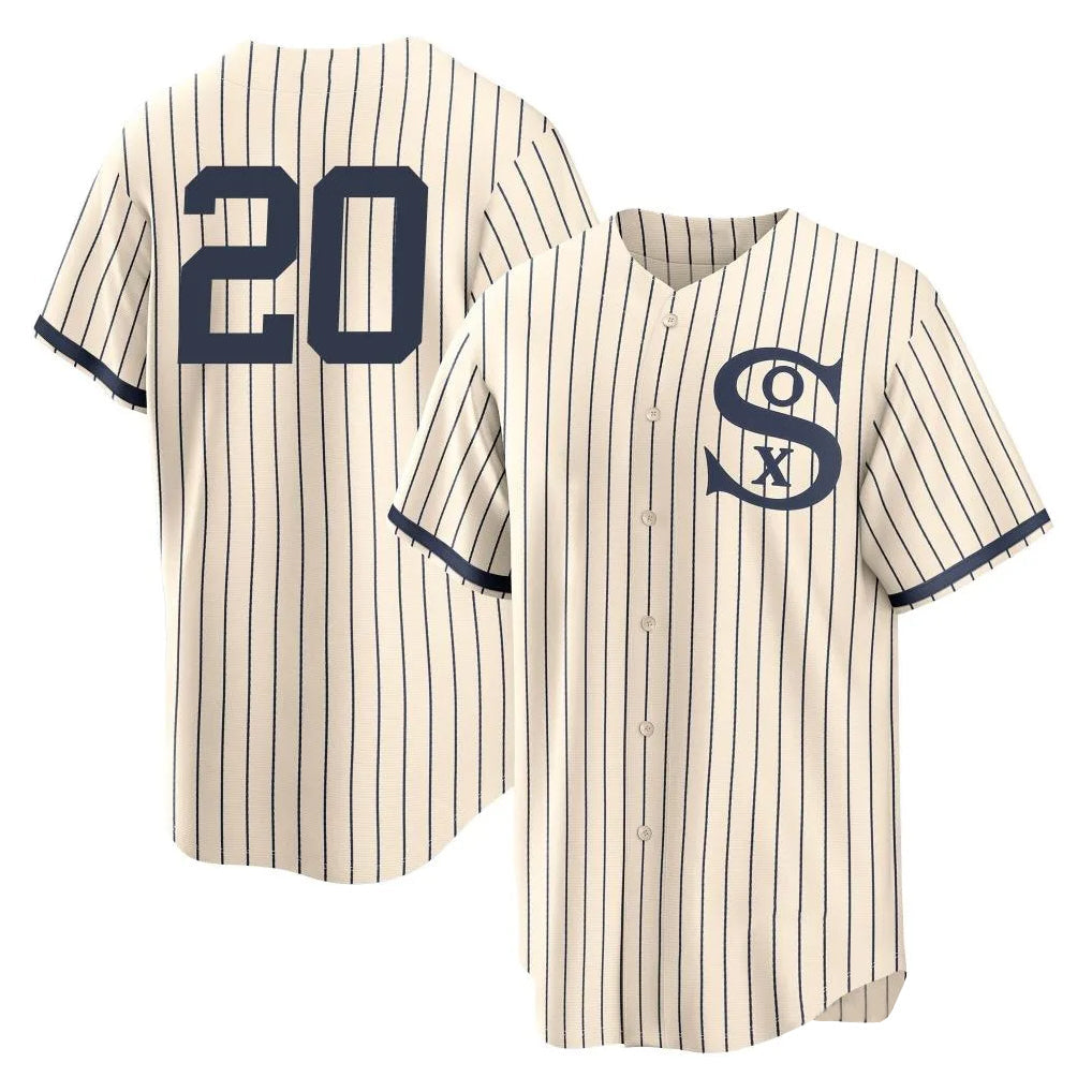Boles C.White Sox #20 Miguel Vargas Player Cream Field of Dreams Home Game Stitched Jerseys