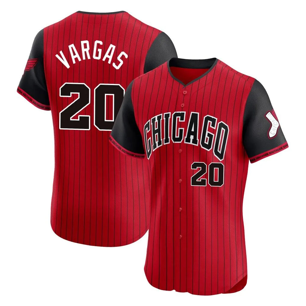 Boles C.White Sox #20 Miguel Vargas Player Red City Connect Limited Elite Home Stitched Jerseys