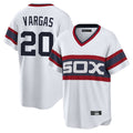 Boles C.White Sox #20 Miguel Vargas Player White T-shirt Home Game Stitched Jerseys