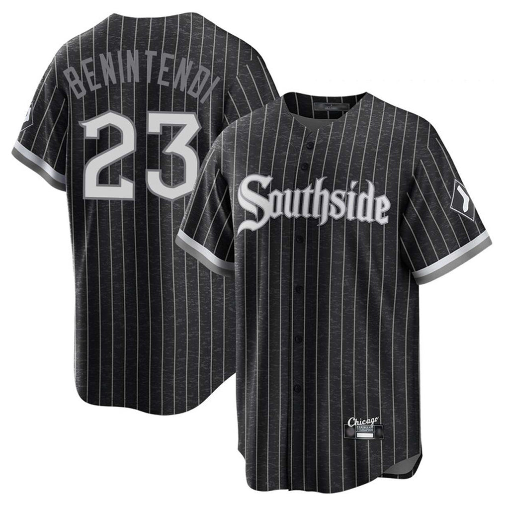 Boles C.White Sox #23 Andrew Benintendi Player Black City Connect Home Game Stitched Jerseys