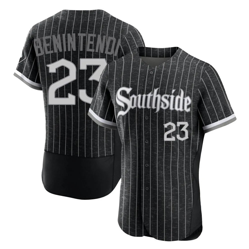 Boles C.White Sox #23 Andrew Benintendi Player Black City Connect Limited Elite Home Stitched Jerseys