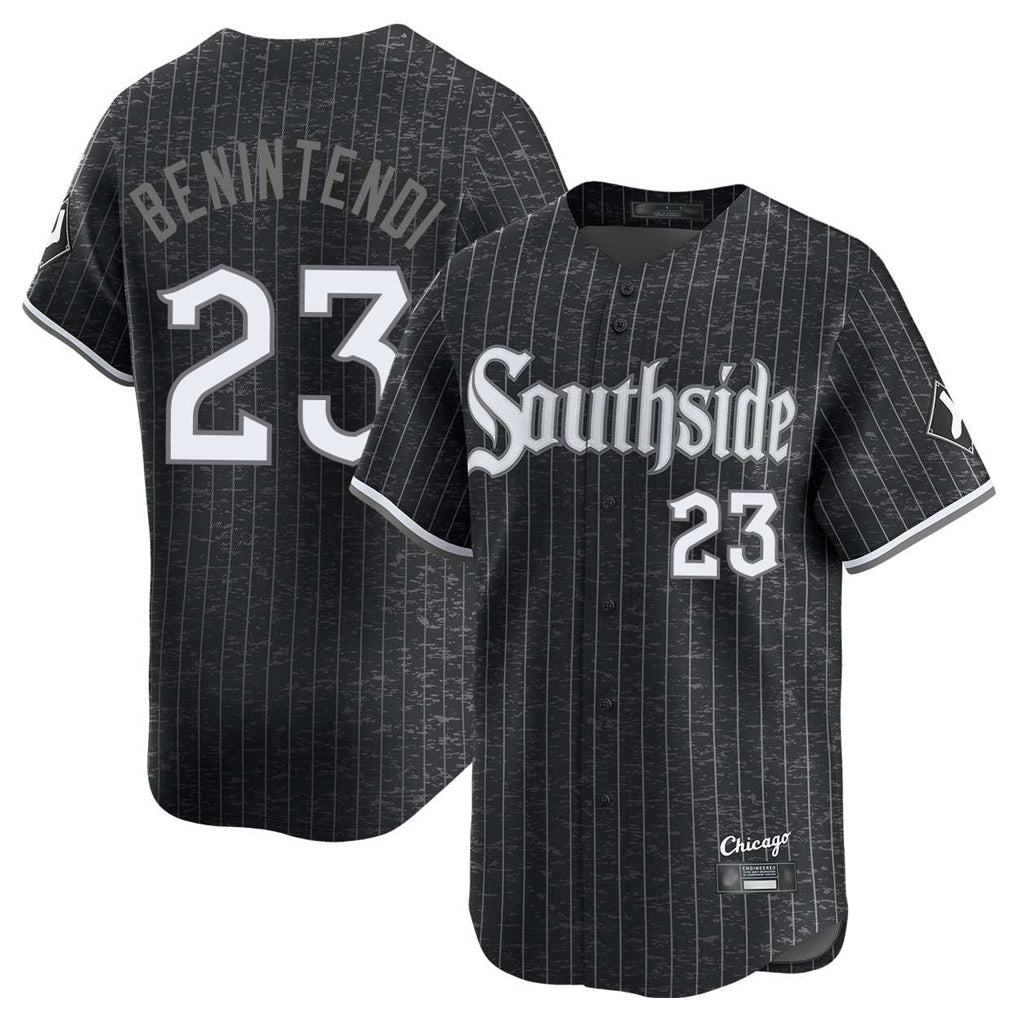 Boles C.White Sox #23 Andrew Benintendi Player Black City Connect Limited Home Stitched Jerseys