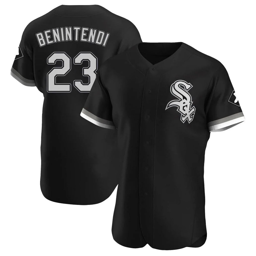 Boles C.White Sox #23 Andrew Benintendi Player Black Limited Elite Home Stitched Jerseys