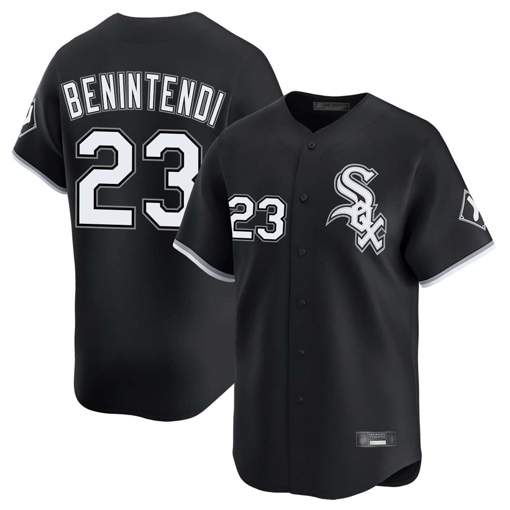 Boles C.White Sox #23 Andrew Benintendi Player Black Home Game Stitched Jerseys