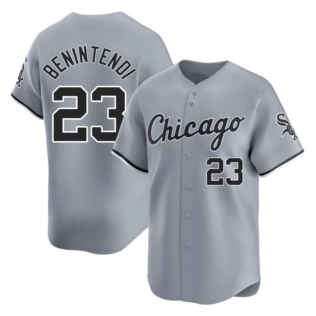 Boles C.White Sox #23 Andrew Benintendi Player Gray Road Limited Home Stitched Jerseys