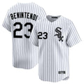 Boles C.White Sox #23 Andrew Benintendi Player White Stripe Limited Home Stitched Jerseys