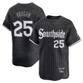 Boles C.White Sox #25 Andrew Vaughn Player Black City Connect Limited Home Stitched Jerseys
