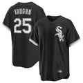 Boles C.White Sox #25 Andrew Vaughn Player Black Home Game Stitched Jerseys