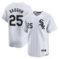 Boles C.White Sox #25 Andrew Vaughn Player White Stripe Limited Home Stitched Jerseys
