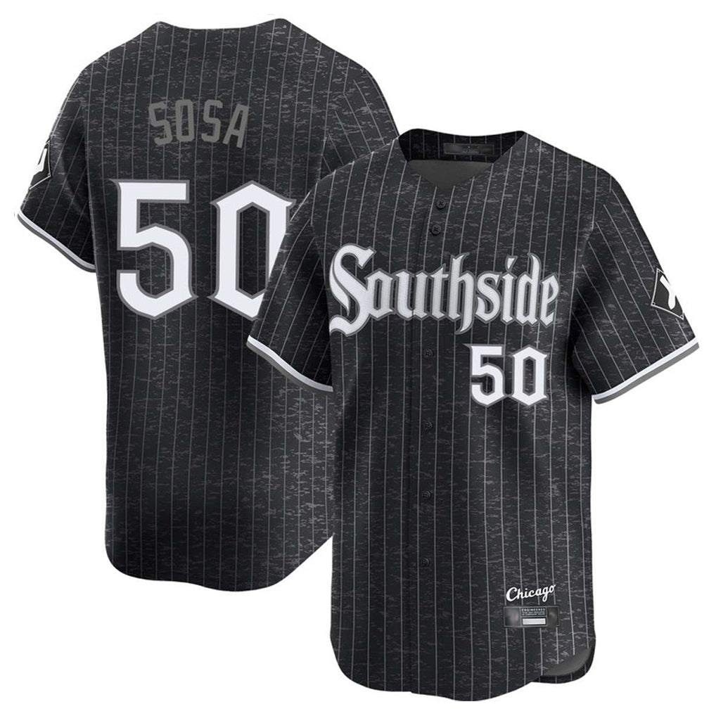 Boles C.White Sox #50 Lenyn Sosa Player Black City Connect Limited Home Stitched Jerseys