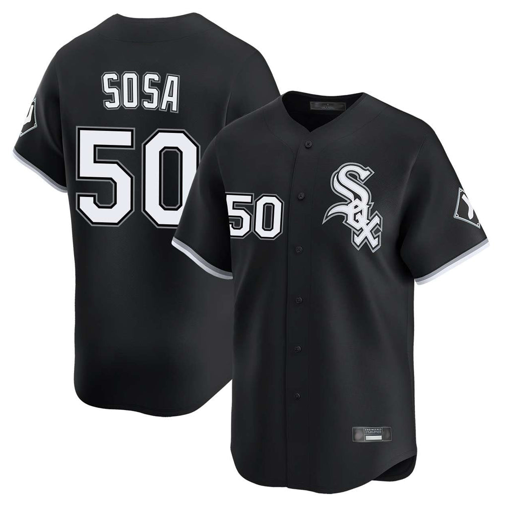 Boles C.White Sox #50 Lenyn Sosa Player Black Limited Home Stitched Jerseys