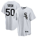 Boles C.White Sox #50 Lenyn Sosa Player White Stripe Home Game Stitched Jerseys