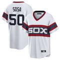 Boles C.White Sox #50 Lenyn Sosa Player White T-shirt Home Game Stitched Jerseys