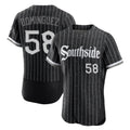 Boles C.White Sox #58 Seranthony Dom¨ªnguez Player Black City Connect Limited Elite Home Stitched Jerseys