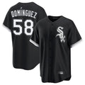 Boles C.White Sox #58 Seranthony Dom¨ªnguez Player Black Home Game Stitched Jerseys