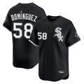 Boles C.White Sox #58 Seranthony Dom¨ªnguez Player Black Limited Home Stitched Jerseys