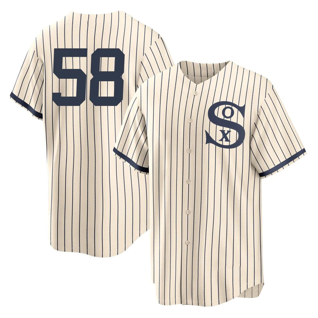Boles C.White Sox #58 Seranthony Dom¨ªnguez Player Cream Field of Dreams Home Game Stitched Jerseys