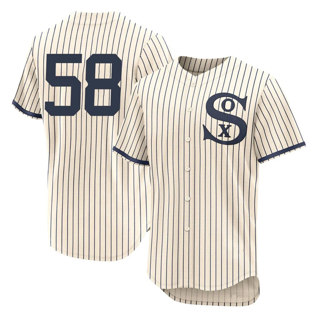 Boles C.White Sox #58 Seranthony Dom¨ªnguez Player Cream Field of Dreams Limited Elite Home Stitched Jerseys