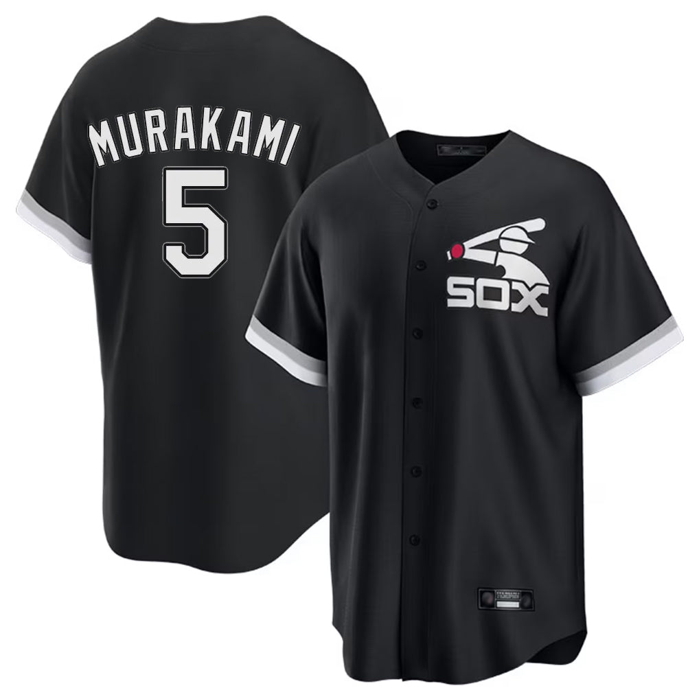Boles C.White Sox #5 Munetaka Murakami Player Black Spring Training Game Stitched Jerseys