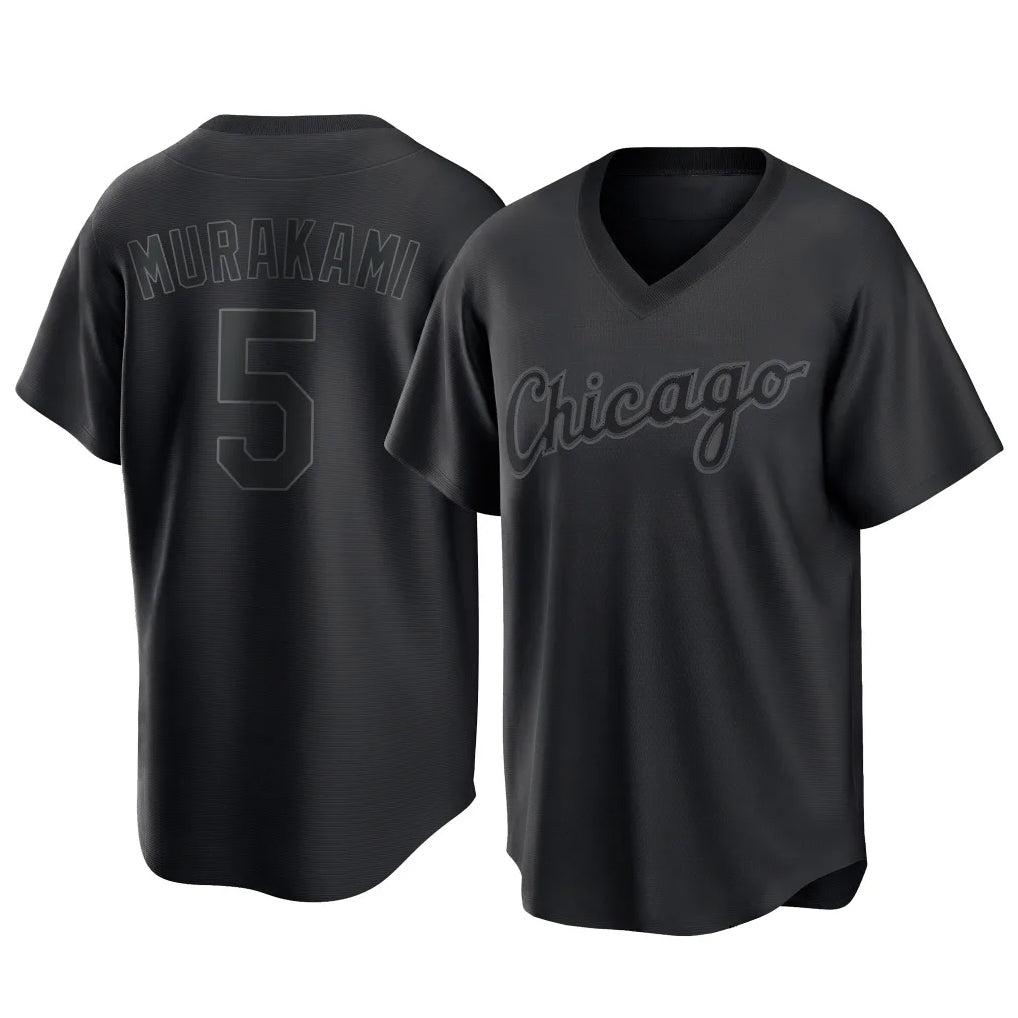 Boles C.White Sox #5 Munetaka Murakami Player Black T-shirt Home Game Stitched Jerseys