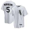 Boles C.White Sox #5 Munetaka Murakami Player White Stripe Home Game Stitched Jerseys