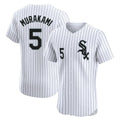 Boles C.White Sox #5 Munetaka Murakami Player White Stripe Limited Elite Home Stitched Jerseys