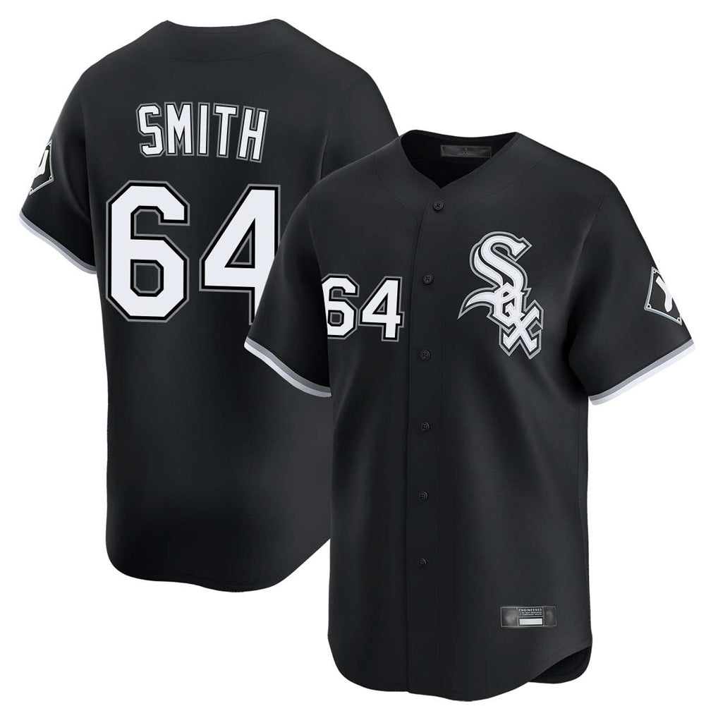 Boles C.White Sox #64 Shane Smith Player Black Limited Home Stitched Jerseys