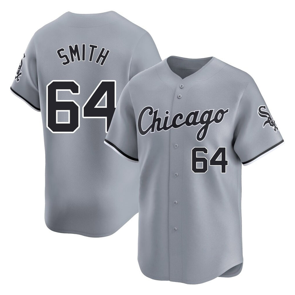 Boles C.White Sox #64 Shane Smith Player Gray Road Limited Home Stitched Jerseys