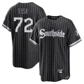 Boles C.White Sox #72 Carlton Fisk Player Black City Connect Home Game Stitched Jerseys