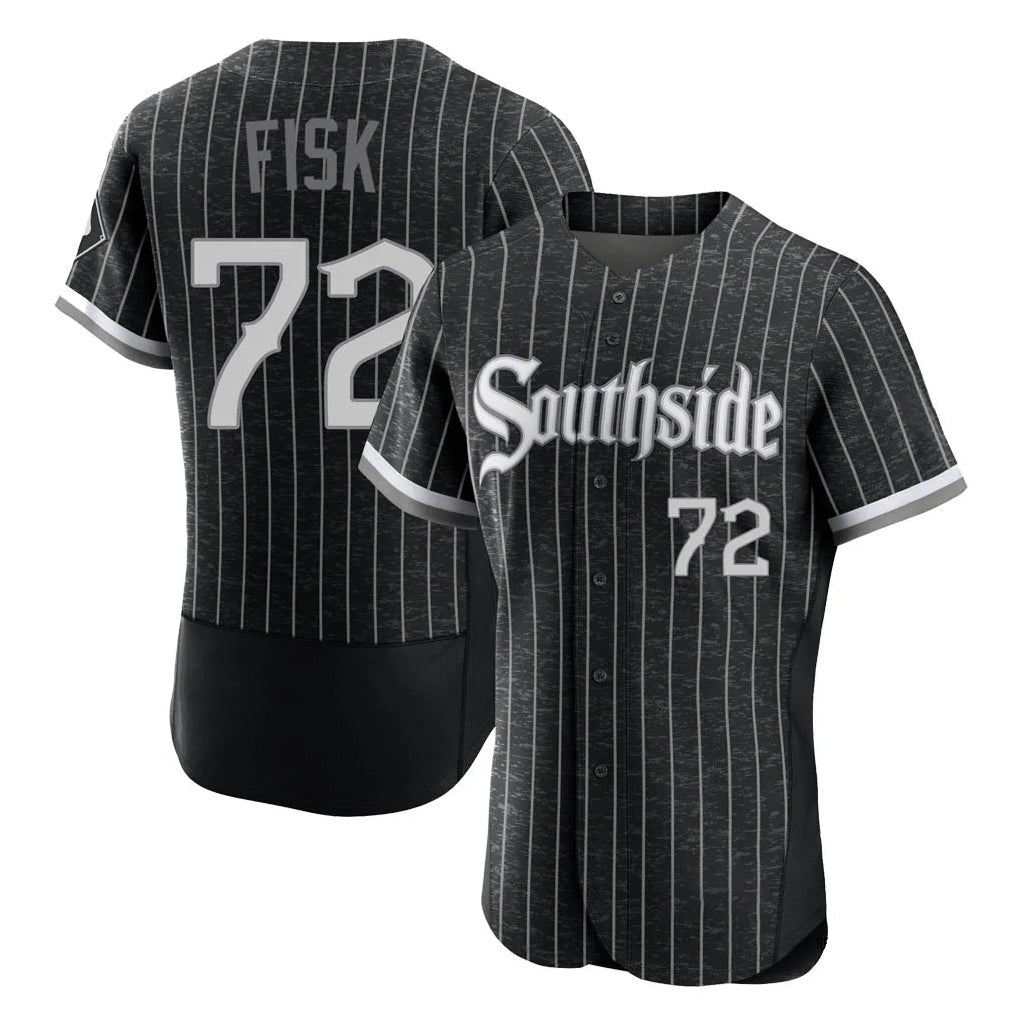 Boles C.White Sox #72 Carlton Fisk Player Black City Connect Limited Elite Home Stitched Jerseys