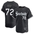 Boles C.White Sox #72 Carlton Fisk Player Black City Connect Limited Home Stitched Jerseys