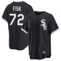 Boles C.White Sox #72 Carlton Fisk Player Black Home Game Stitched Jerseys